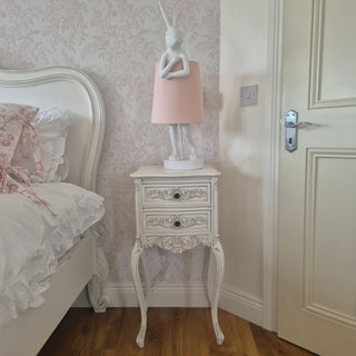 French Chic 2 Drawer Bedside Table