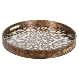 Antique Gold Mosaic Tray nationwide delivery www.lilybloom.ie