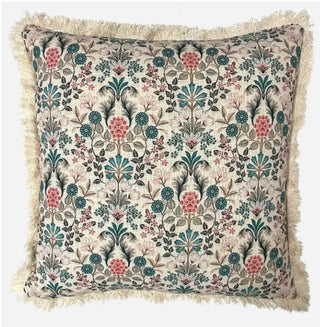 Elegant Celestial Jaipur Cushion featuring intricate, gold-embroidered patterns on a rich navy blue fabric. The cushion showcases a blend of traditional and contemporary design nationwide delivery www.lilybloom.ie