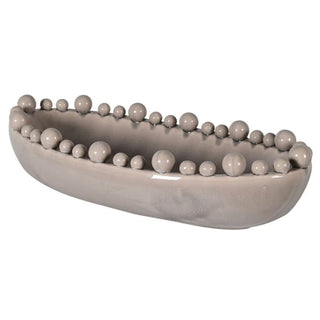 Cream Oval Ball Bowl quirky home interior accessories open shelf styling ideas nationwide delivery www.lilybloom.ie