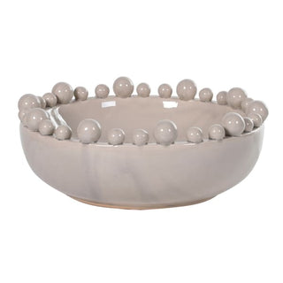 Cream Round Ball Bowl home accessories quiky interiors open shelf styling nationwide delivery www.lilybloom.ie