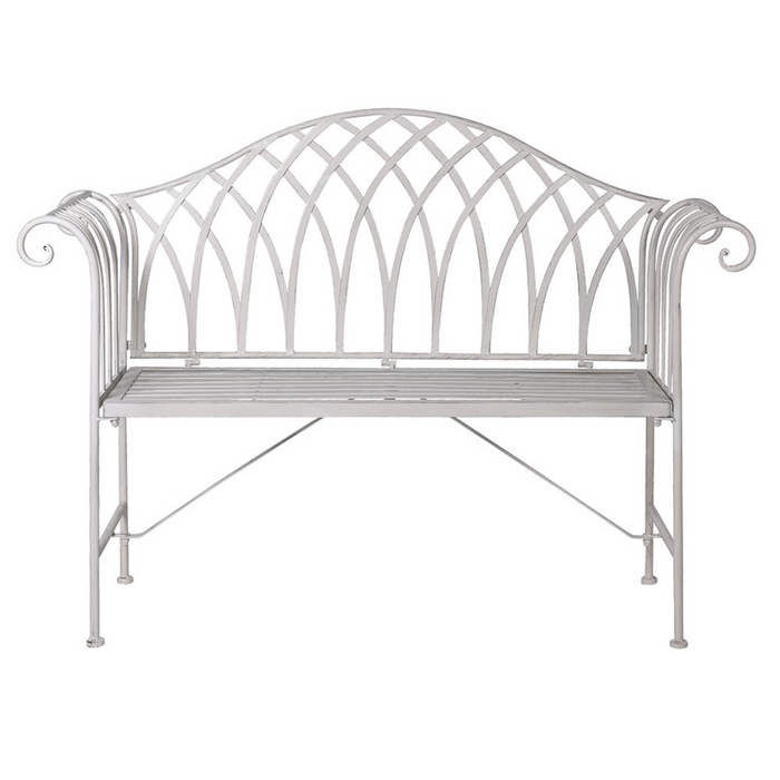 French Country Chic Garden Bench