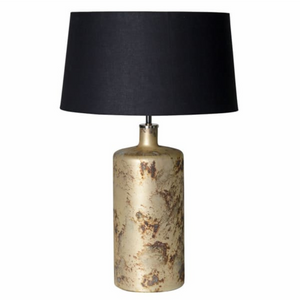 Gold Distressed Texture Glass Table Lamp with Linen Shade nationwide delivery www.lilybloom.ie