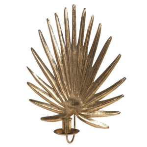 Gold Palm Leaf Wall Candle Holder nationwide delivery www.lilybloom.ie