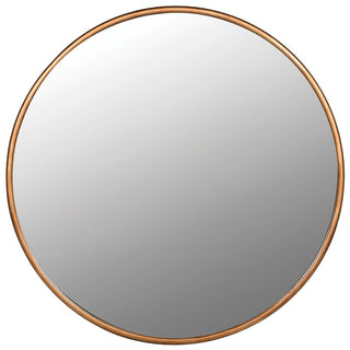 The Leeson Mirror - Round gold framed wall mirror nationwide delivery www.lilybloom.ie 