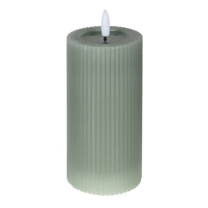 Large Sage LED Candle