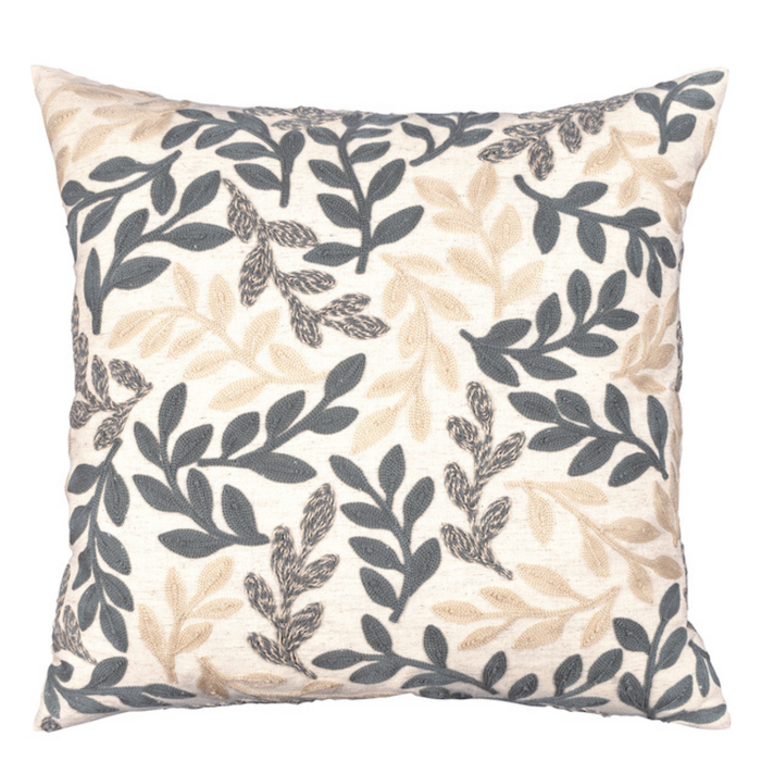 Leaf grey Cushion Cover