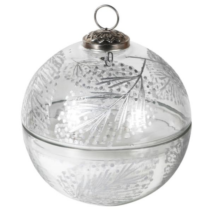 Medium Balsam Cedar Silver Candle Pot