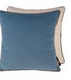 Milano Twofaced Blue And Champagne Large Cushion 59 x 59 velvet cushio  scatter cushion nationwide delivery www.lilybloom.ie