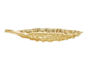 76cm gold colour leaf tray