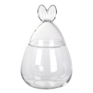 Rabbit Ears Lidded Bonbon Glass Jar Easter decor nationwide delivery www.lilybloom.ie