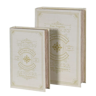 Set of 2 Hamlet Faux Books open shelf styling home accessories nationwide delivery www.lilybloom.ie