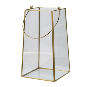 Small Gold Glass Lantern nationwide dellivery www.lilybloom.ie