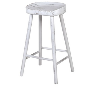 White-wash Oak Kitchen Stool nationwide delivery www.lilybloom.ie