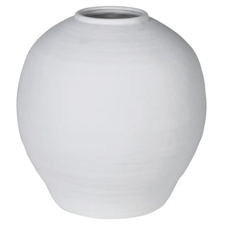 White Ball Ceramic Vase planter nationwide delivery www.lilybloom.ie