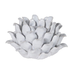 _White Flower Candle Holder nationwide delivery www.lilybloom.ie