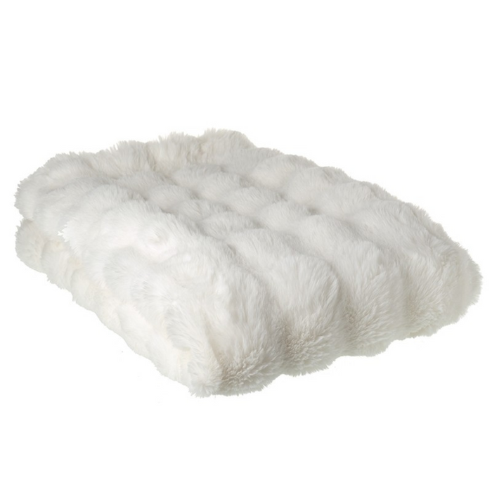 White Fur Throw