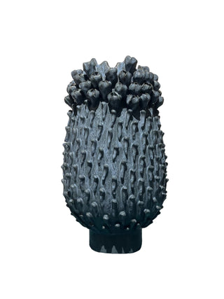 38cm tall blue coral vase