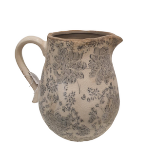 Rose pattern Blue Jug delivery nationwide www.lilybloom.ie