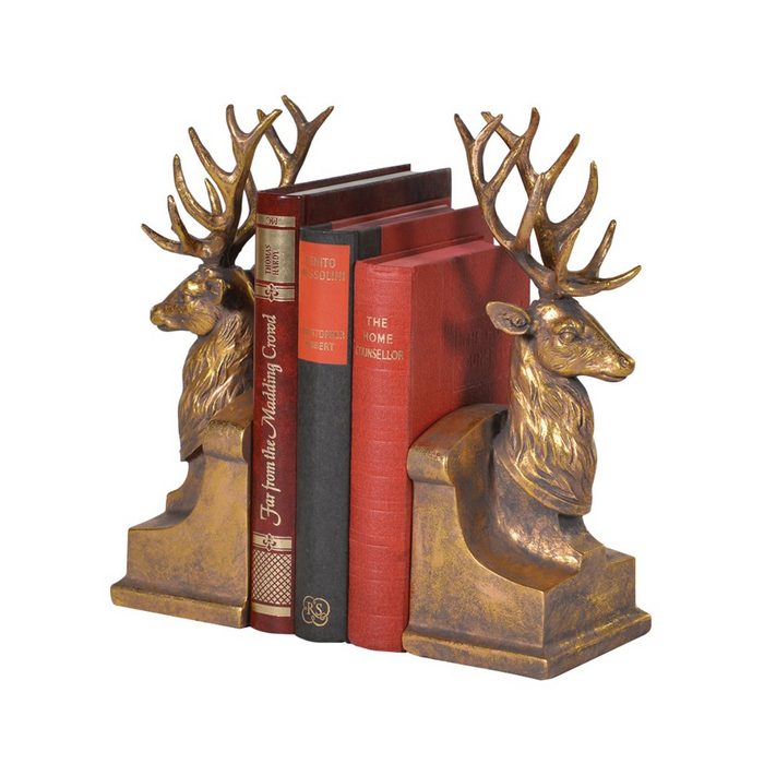 Stag Bookends