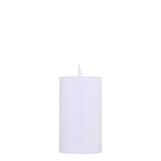 White Pillar Candle LED incl. battery Small